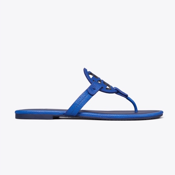 NIB~TORY BURCH~MILLER Tumbled Leather Sandals - Picture 3 of 7